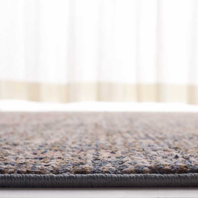 Elegant Hand-Knotted Black and Green Rectangular Area Rug