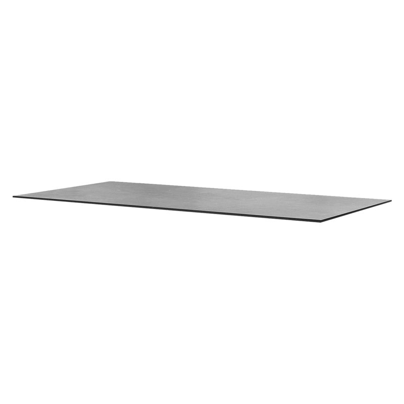Pure Outdoor Dining Table, 39.4" W x 59.1" L x 29.5" H, Lava Gray/Concrete Gray