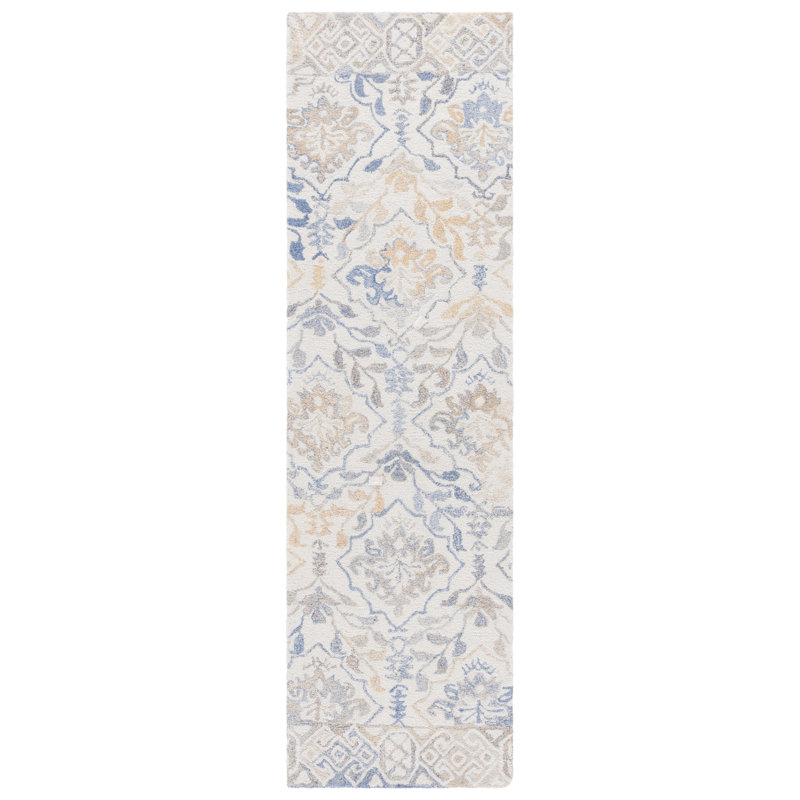 Barnie 801 Area Rug In Beige / Grey, Runner 2'3" x 8'