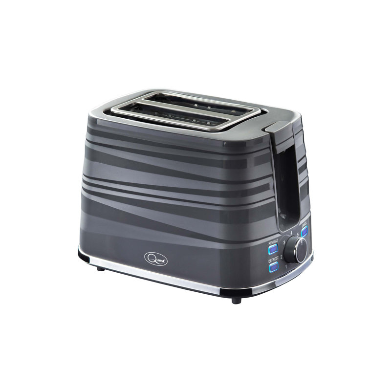 Harmony 2 Slice Toaster - Black, Grey