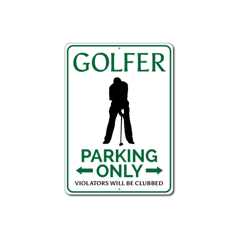 Panneau de golf en aluminium, H 18 po x l 12 po x P 0,06 po