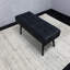 Wooden Dining Set with 4 Grey Velvet Chairs and 1 Bench-1649649120