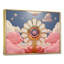 «Pink Blessing Flower In The Sky - Abstract Landscape», art mural-194005321-194005323
