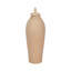 Grand pot en grès cylindrique haut avec couvercle et silhouette effilée avec un style transitionnel moderne et une surface texturée lisse pour un affichage décoratif et des tablettes ou des consoles polyvalentes-1486691614-1486691612