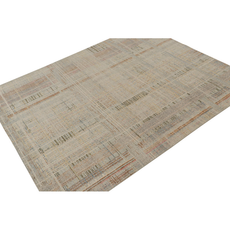 Handmade Kilim Wool Geometric Area Rug, Rectangle 10' x 14'