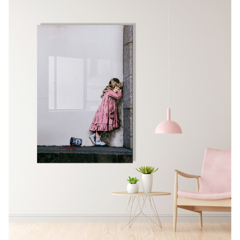 Stunning Decorative Tempered Glass Painting by Banksy, 19.7 x 27.6 inches | 100% Tempered Glass, Thickness: 0.16 inches | Unique Wall Art for Home or Office Decor, Durable & Stylish Design