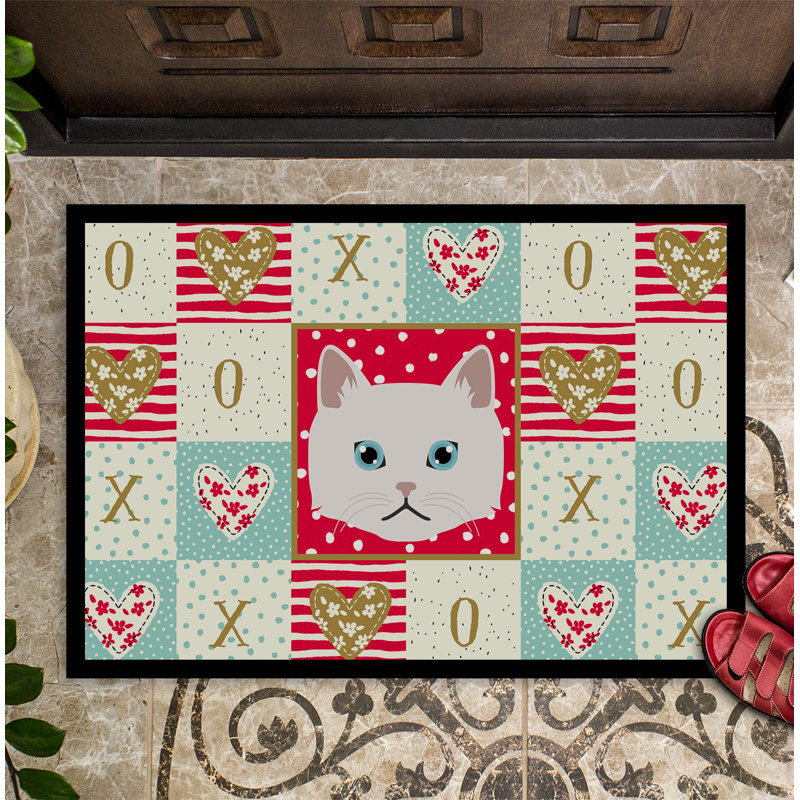 Napoleon cat 36 po x 24 po tapis d’extérieur antidérapant pour l’intérieur Sumiko