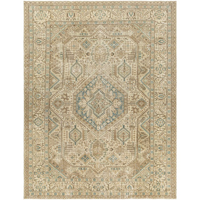 Antique One of a Kind One-of-a-Kind 8'6" x 11' Hand Knotted Area Rug