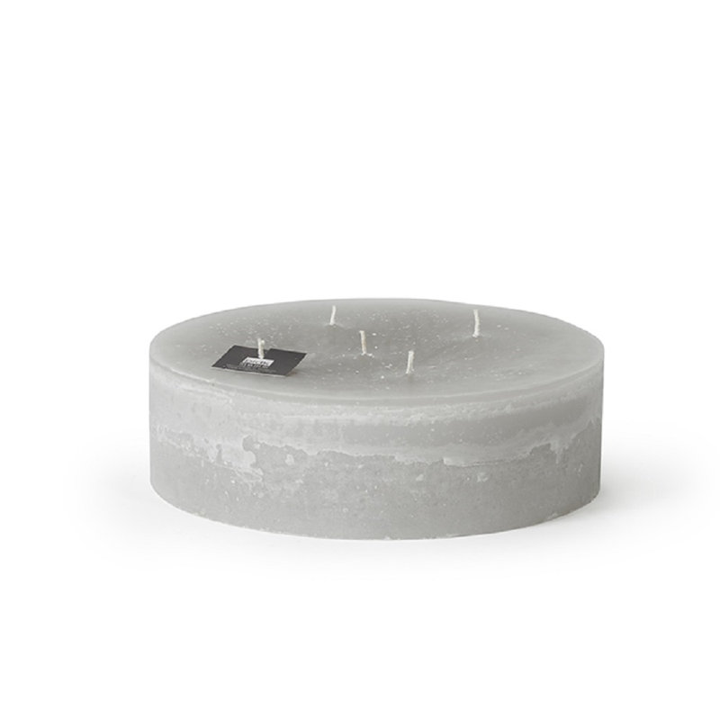 Bougie pilier super non parfumée, H 2,75 po x l 9,05 po x P 9,05, Lin