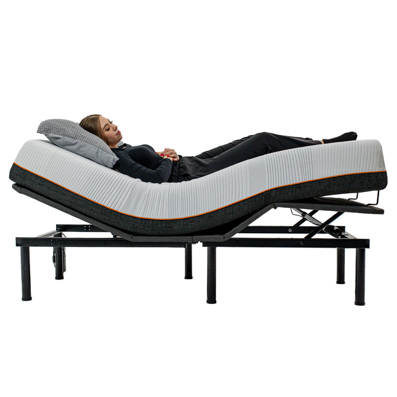 Quick Assembly Adjustable Bed Frame With Voice Activated Controls