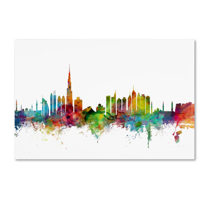 « dubai horizon » par michael tompsett, impression sur toile tendue