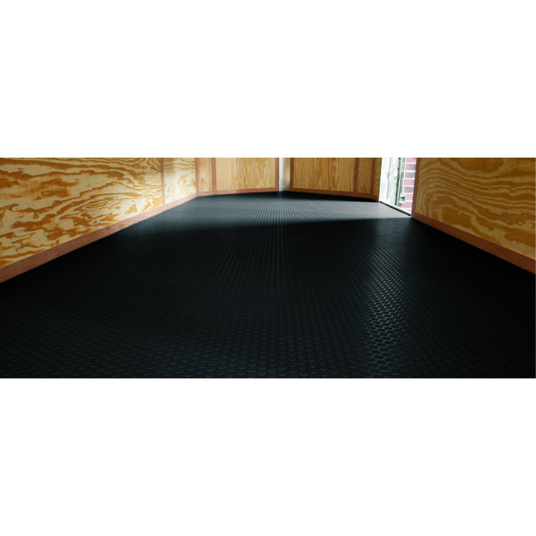 G-Floor 10 ft. x 24 ft. Small Coin Garage Floor Mat in Slate Grey