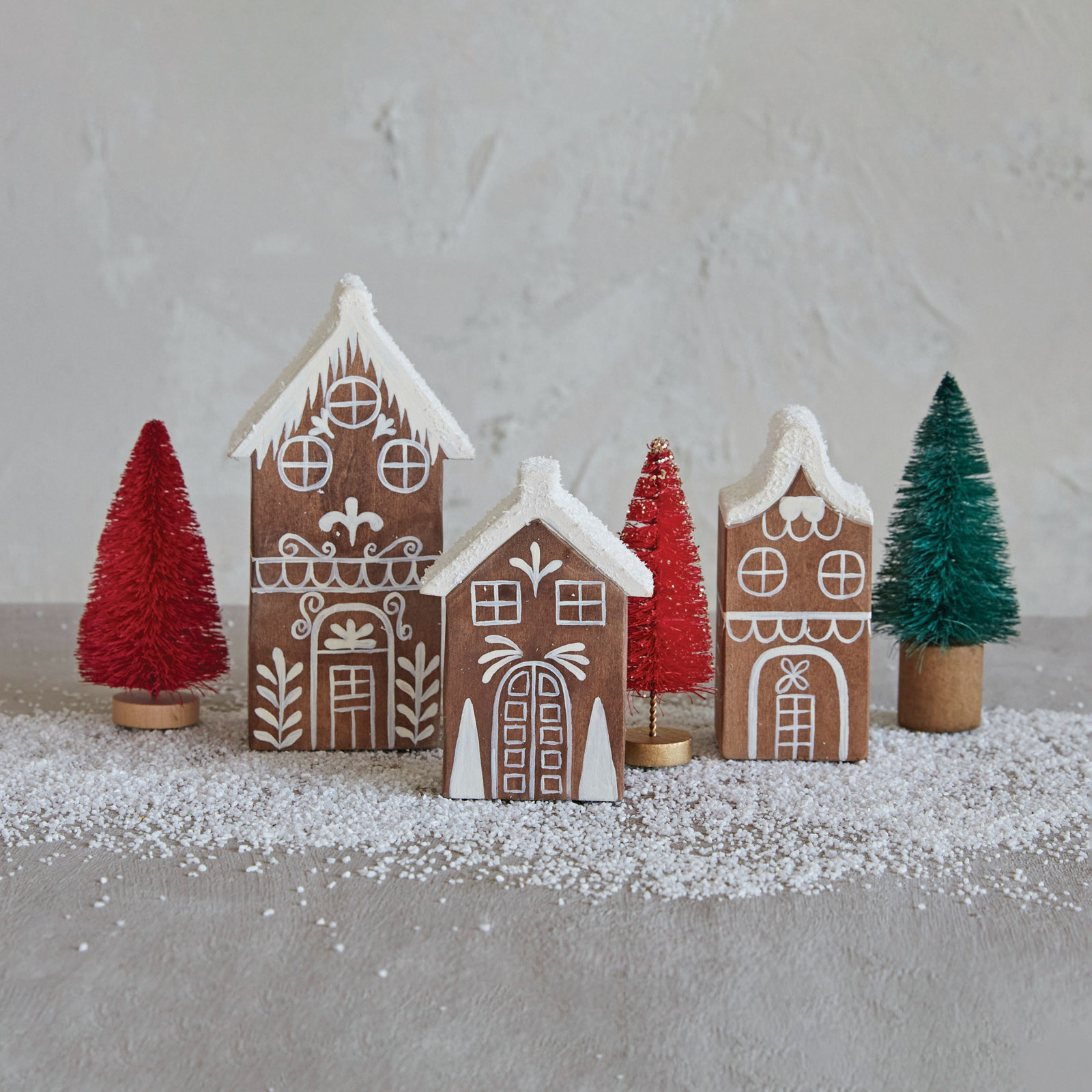 4-Piece Village House Accent Set