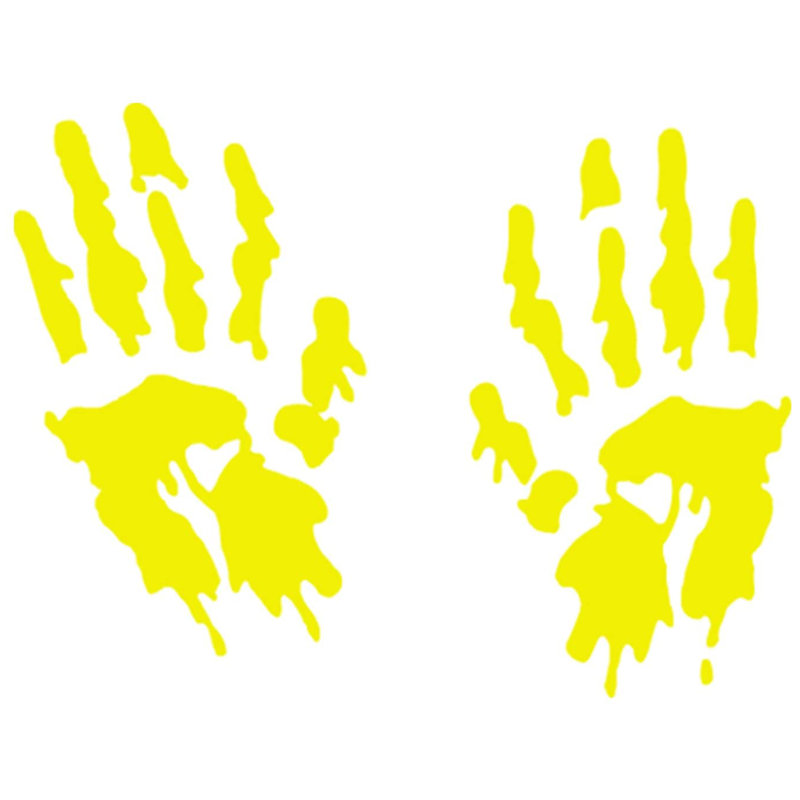 Abstract Window Decal, Yellow