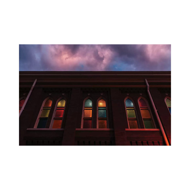 Sunset at the Ryman 1 Piece Wall Art on Canvas, 45.72cm H x 66.04cm W x 1.91cm D, Wrapped Canvas