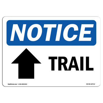Panneau fléché Trail Up