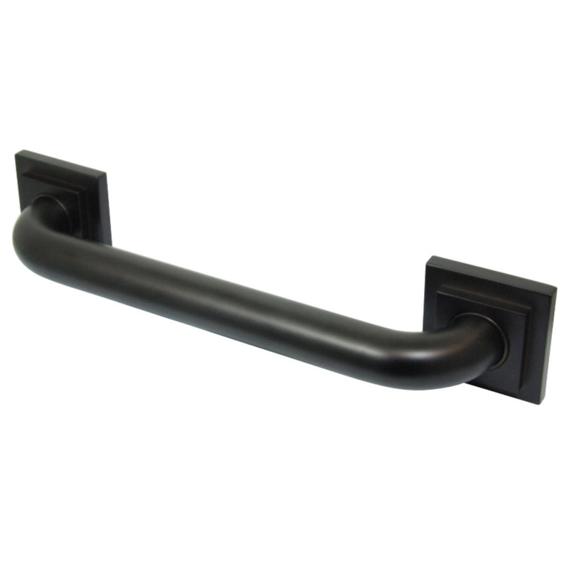 Kingston Brass Claremont 1-1/4 Inch O.D Grab Bar, 16" W, Matte Black