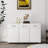 Versatile Three-Compartment Side Table