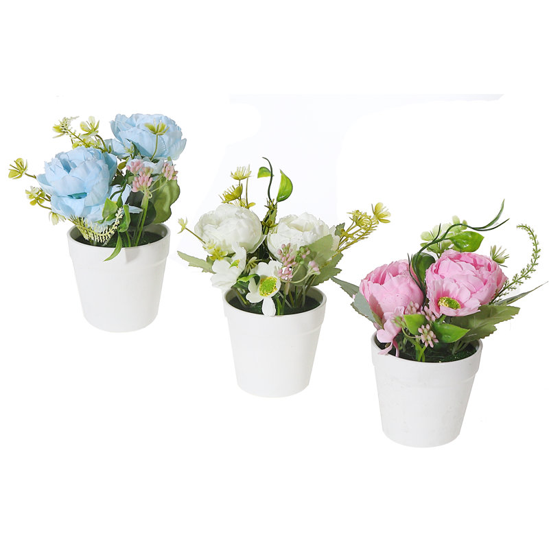 Centre de table pivoine en pot