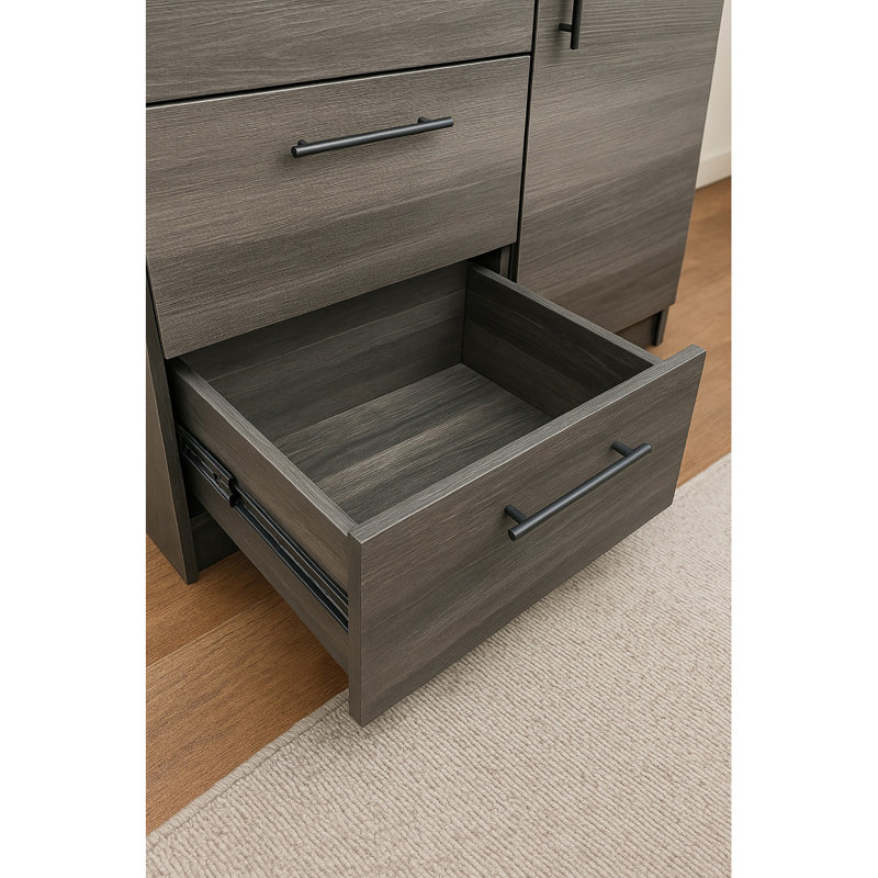 Commode Robin en gris, Gris