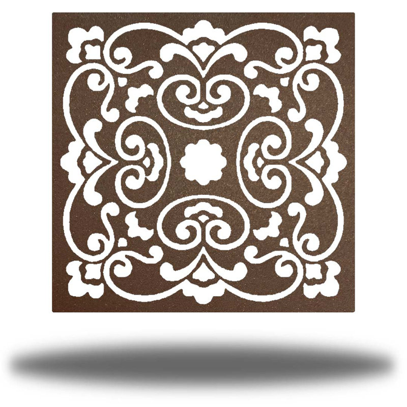 Décoration murale mandala tranquille, Brun, H 30 po x l 30 po x P 0,06 po