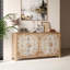 Armoire d'appoint moderne en bois avec 4 portes pour un rangement polyvalent dans le vestibule du salon