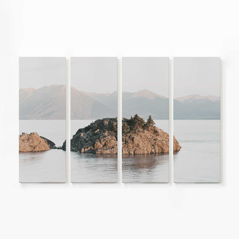 Sérénade Solitude | Impression sur toile 4 panneaux | Dimensions combinées de 36 po x 54 po, H 36 po x l 54 po