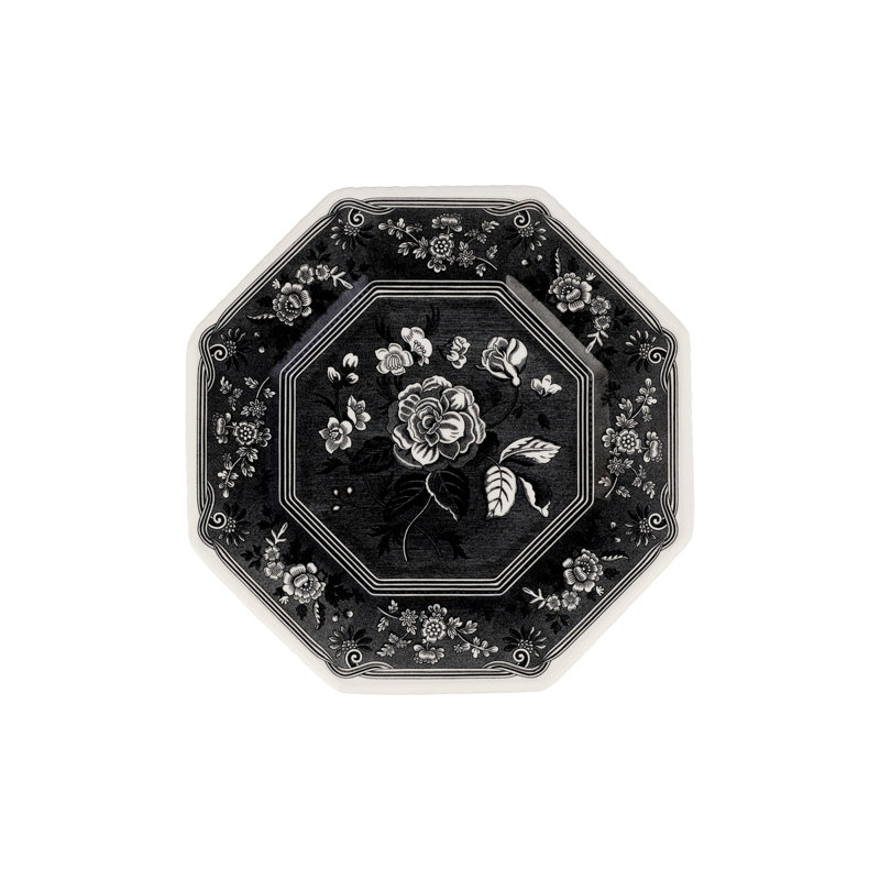 Assiette octogonale botanique 9,5 po Spode Heritage Collection