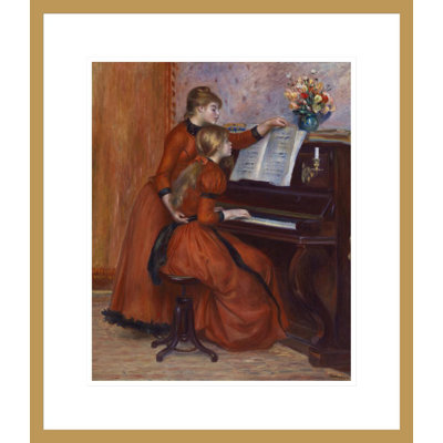 Jeunes filles au piano Pierre-Auguste Renoir - Impression giclée sur cadre