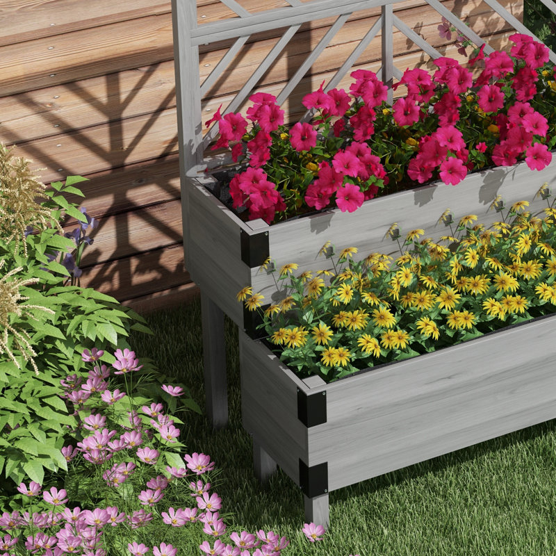 Wood Raised Garden Bed