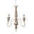 Suspended luminaire with adjustable chain
