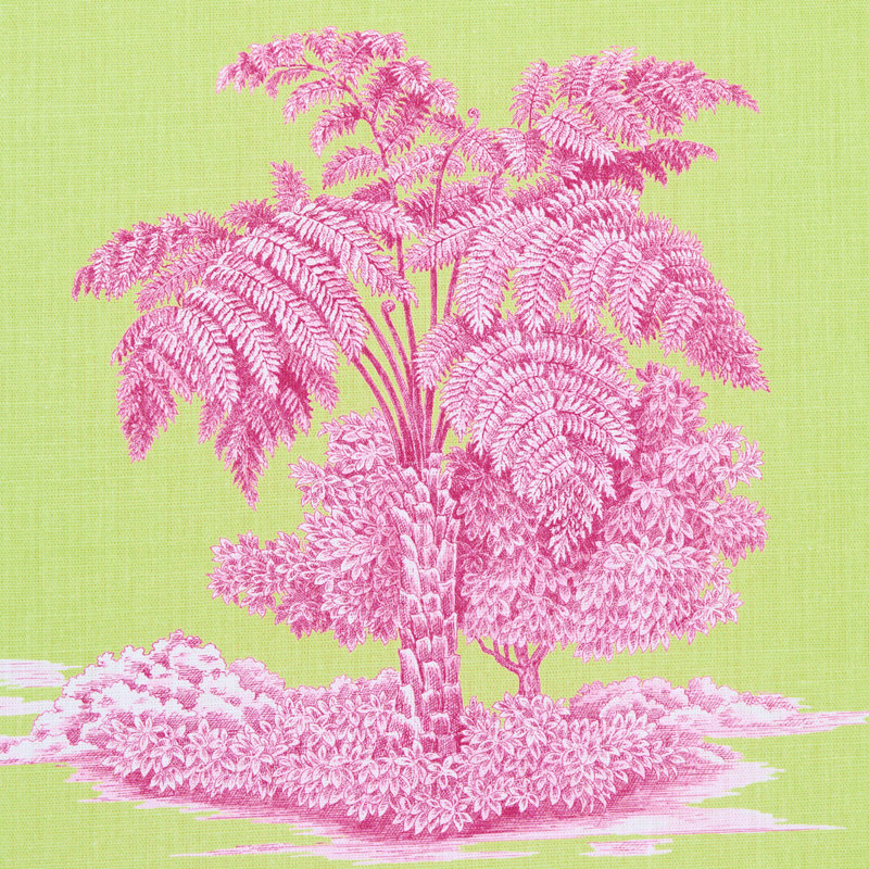Toile Schumacher x Victor Glemaud, Rose / vert