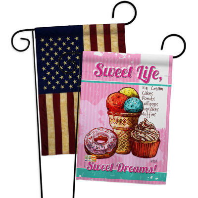 Double Sided 18.5'' H x 13'' W Polyester Garden Flag