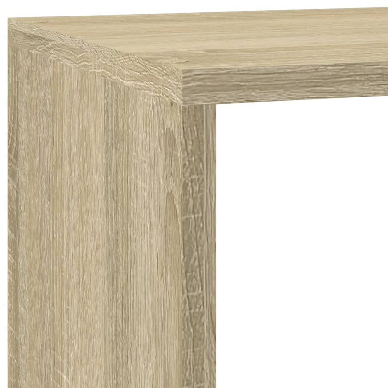 Saphronia Bookcase, Sonoma Oak, (3 Shelves) 103.5cm H x 137.5cm W x 29cm D