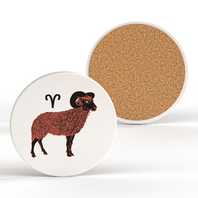 Kana Ceramic Round 1 Piece Coaster