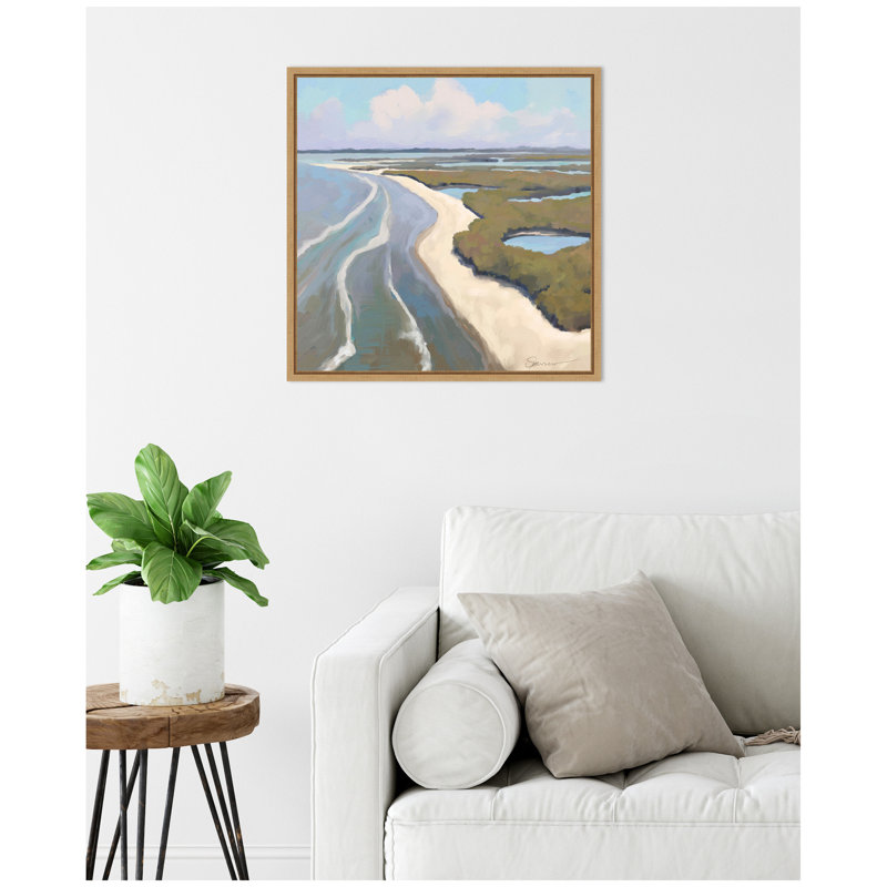 «Coastal visions» par Mary Sparrow, reproduction d'art sur toile encadrée