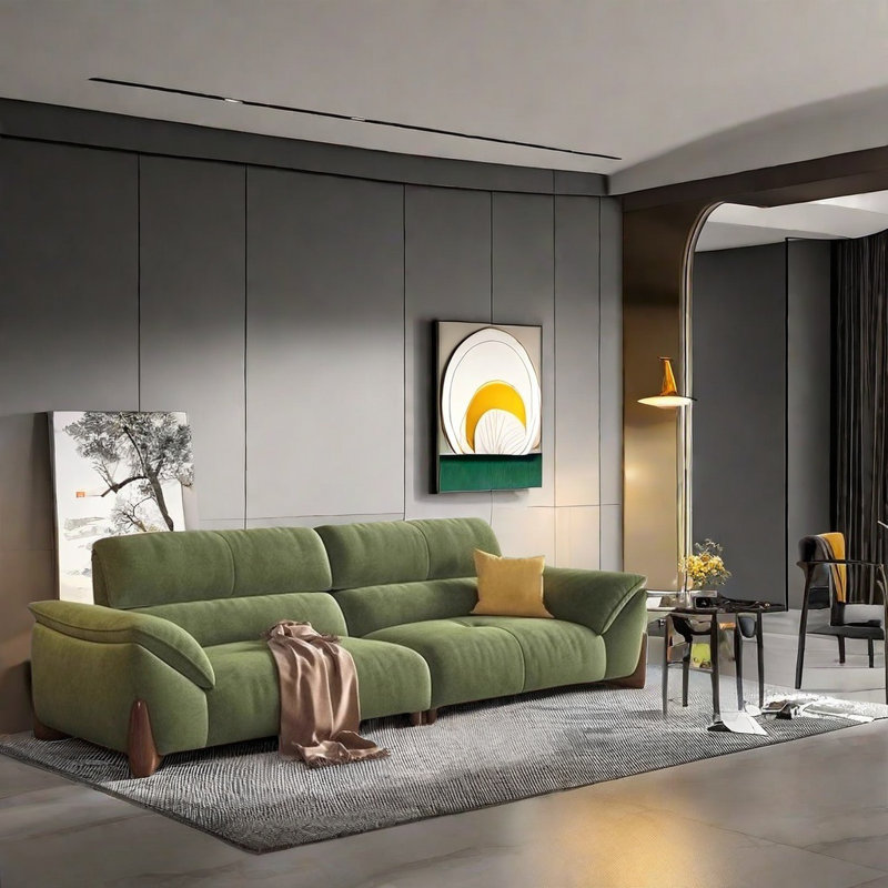 Canapé italien de style italien, 2, 35.43" H x 86.61" W x 39.37" D