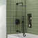 10" High-Pressure Wall Mount Rainfall Tub And Shower Faucet with Rough-in Valve