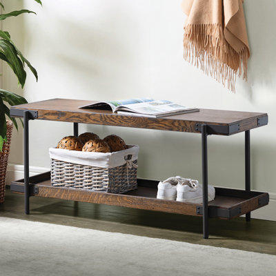 Solid Wood Storage Bench
