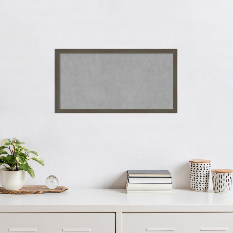 Tableau magnétique gris Svelte, H 13 po x l 25 po
