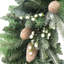 30" Flocked Woodland Pine and Berry Wreath with Pinecones and Frosted Foliage