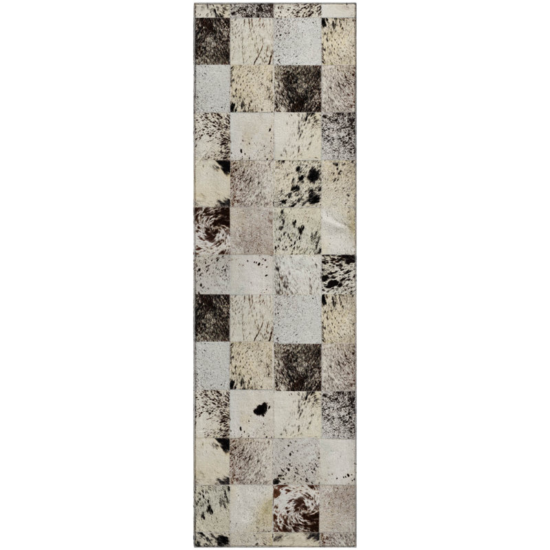 Premium Machine Washable Alliah AMF105 Granite Rug, Runner 2'3" x 7'6"