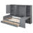 Wooden Daybed With Three Drawers, And All-In-One Cabinet, Desk And Shelves-115662291-115662292