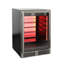 Centre de breuvage 151 canettes Vinotemp Vinoglow, mini-réfrigérateur autoportant, sous le comptoir, acier inoxydable à zone unique avec porte en verre UV et commandes tactiles