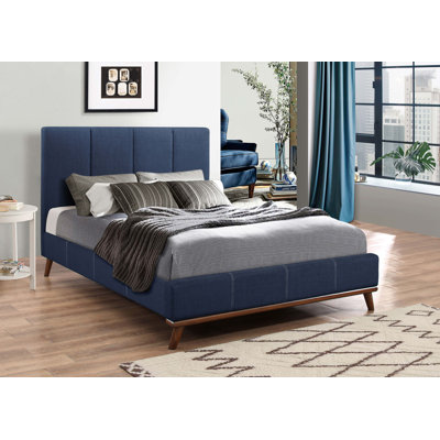 Cooperstown Upholstered Bed Blue -  Everly Quinn, F0A625CF32C644AAA1A27287497377AC