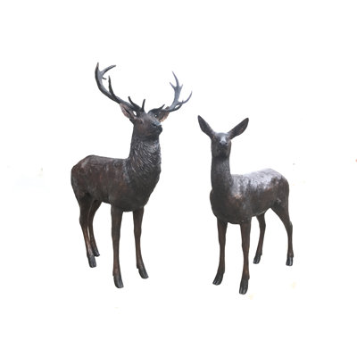Deer Weather Resistant Metal Garden Statue