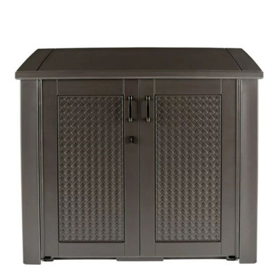 CG INTERNATIONAL TRADING 123 Gallon Water Resistant Lockable Deck Box in Brown by CG INTERNATIONAL TRADING