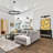 3-light Black Modern Aluminum Dimmable Led Pendant Light With Acrylic Shade