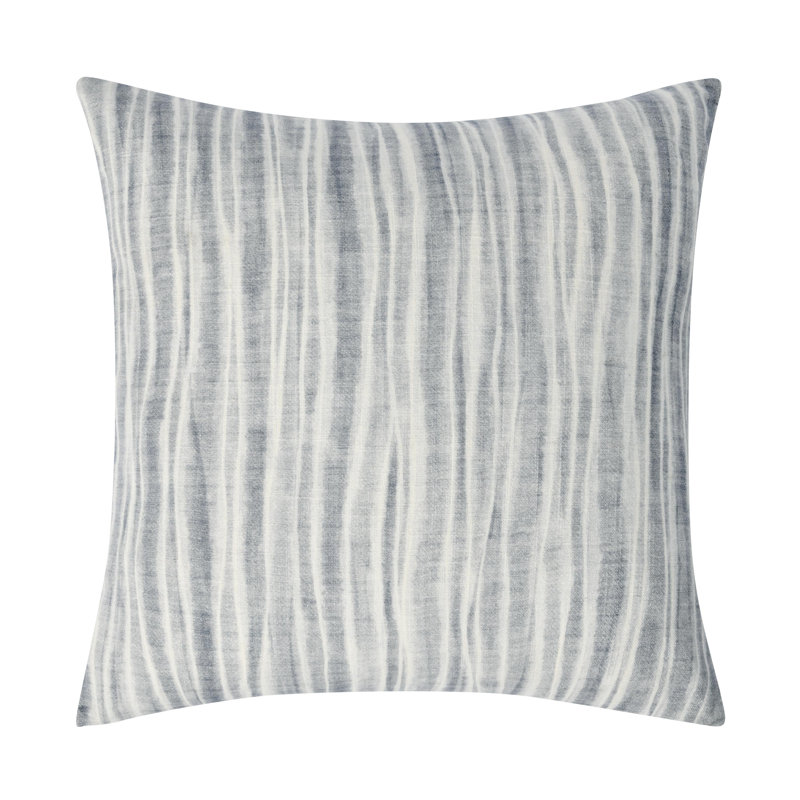 Holston 22" Cotton Fabric Throw Pillow in Green, Blue