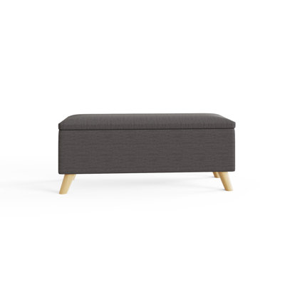 Caver 98cm Wide Rectangle Solid Colour Ottoman with Storage
